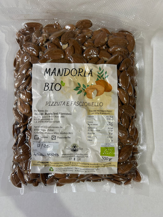 Mandorla Fascionello Biologica sgusciata 500gr